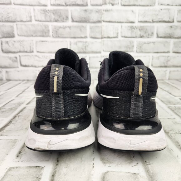 Nike React Infinity Run Flyknit 2 Men's Sz 14 Black White Athletic Trainers Shoe - Picture 5 of 10